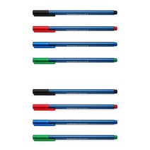 스테들러 437 트리플러스 삼각볼펜 F M, M 레드