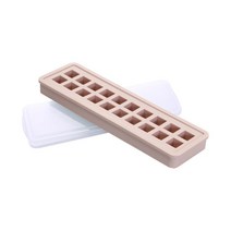식품급 실리콘 얼음 격자 금형 DIY 창의 제빙기 가정용 냉장고 벨트 뚜껑 사각형 얼음 상자, 규격 없음