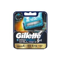 질레트 프로쉴드 옐로우 면도날 4입(신형)