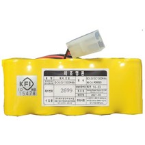 소방용 비상등 유도등 예비전원 배터리 모음 Ni-Cd AA 600mAh AAA 300mAh SC 1300mAh 3.6V 4.8V 6V 7.2V 12V 24V, SC 1x5 (6V)