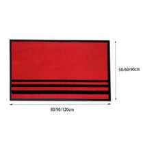 사무실 문앞 엘리베이터 신발털이 소형발매트 레드 50x80cm 피로감소 침실