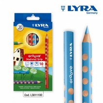 리라 그루브 점보색연필 10색유성색연필 점보색연필 색연필 지우개 그립색연필 연필, 본상품선택