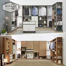 모건리빙 모던&시크 브리튼 시스템장, 07_브리튼 800 코너장-우형(오크)