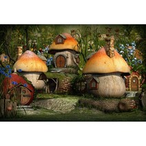 꿈꾸는 숲 동화 성 원더 랜드 정글 비닐 배경 아기 생일 웨딩 사진 스튜디오 소품, 300cmX200cm+ZU-FH-1021