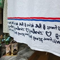 린넨 바이오워싱 보더 파리 2color H8, 화이트