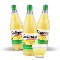 브이플랜 레몬즙 착즙 3병 2.97L 솔리몬 스퀴즈드 레몬즙 레몬 원액 주스 쥬스