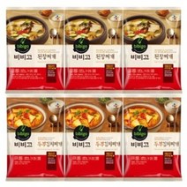 비비고 찌개 2종 6개(두부김치찌개x3개+된장찌개x3개), 세트
