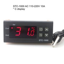 듀얼 온도제어기 조리용 디지털 LCD 온도 컨트롤러 서모 스탯 STC-1000 1m NTC 센서 레귤레이터 히터 쿨러 2 개의 릴레이 출력, CHINA, 110-220V, 03 110-220V