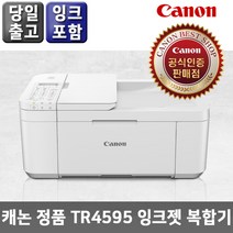 캐논 정품 TR4595 잉크젯 팩스복합기 정품잉크포함 복합기