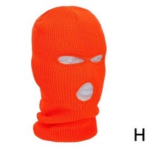복면 가을 겨울 남자 안면 마스크 방한 방풍 강도 갱스터 모자, 귤색