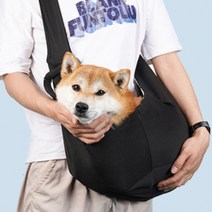 홈인박스 안전그물망 강아지 가방 슬링백 이동가방 포대기, 슬링백 베이지