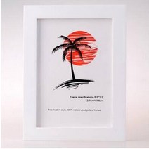 액자 거실 인테리어 패브릭 가로 긴 액자, 화이트