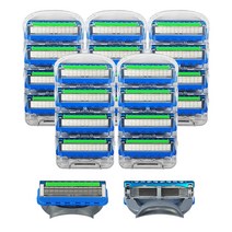 질레트 퓨전 프로글라이드 파워 면도날 호환 20입팩 세트, 5P