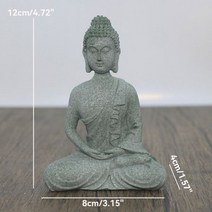 불교용품 분재 부처님 수족관 돌 장식 작은 불교 승려 티베트 불교 인형 동상 정원 자동차 장식 홈 장식, 25 25
