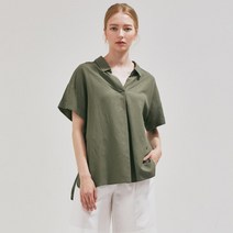 [더블유나인] [W9][Resort] 오스트라이 렌징텐셀 린넨 오픈카라 셔츠 (6color