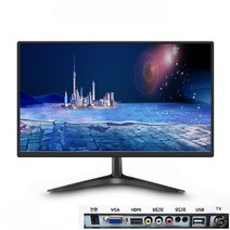 커브드모니터 27인치 22인치 LCD 컴퓨터 게이밍모니터, 24인치 TV + 모니터