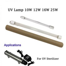 UV 세균 측정기 위생점검 배양 핀 자외선 소독 램프 빛 살균 오버 플로우 물 살균기, 25w l550mm