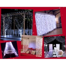 아파트 건물 외벽 줄전구 흰색 조명 방수 집꾸미기