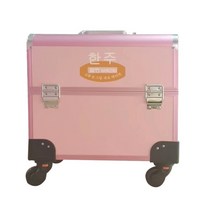 화구 박스 전문가용 화방 미술도구 캐리어 미대생 선물, 분홍색
