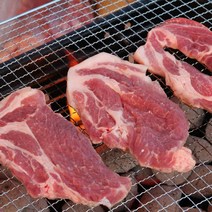 수입산 돼지목살 구이용 1kg/500g 통목살 스테이크 에어프라이어 캠핑용 덴마크산 돼지고기 목살 목심, 수입산 통목살 구이용 1kg_1.5cm