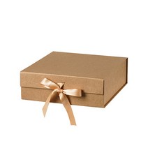 리빙앤도 고급 리본매듭 기프트박스 2호, 1개, 크라프트