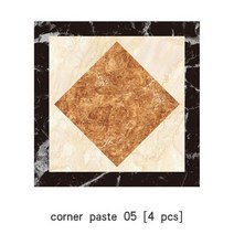 타일형장판 PVC 자체 접착 타일 아트 대각선 세라믹 벽 스티커 방수 3D 바닥 거실 주방 홈 장식 4 개 430968, e, 10x10cm, E_10x10cm