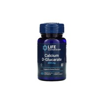 라이프 익스텐션 Calcium D-Glucarate 200mg 60식물성캡슐 칼슘 글루카레이트 미정질셀룰로오스 식물성셀룰로오스 스테아르산 실리카