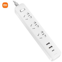 샤오미 멀티탭 콘센트 3구+USB2구+type-c1구 멀티탭 2A1C 20w