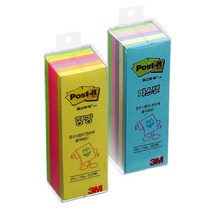 3M Post-it 포스트-잇 형광/파스텔 큐브 1인치 (25 x 76mm), 파스텔