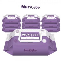 마미요 누리베베 아기물티슈 캡형 100매x10팩, 누리베베 아기물티슈 캡형(100매x10팩)