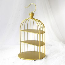 호텔 에프터눈티 트레이 케이크 받침 스탠드 3단 디저트 카페 생일 웨딩 촬영 선반, E