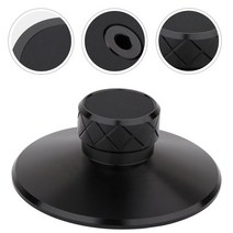 LP플레이어 CD 비닐 레코드 안정기 액세서리 턴테이블 웨이트 디스크 알루미늄 마그네슘 합, 1.Black