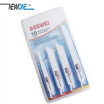 벌목용 가지치기 신개념 컷소 컷쇼 충전식 전기식 미니 Newone 10pcs 왕복 톱 블레이드 세이버 톱 톱 멀티 톱 블레이드 절단 나무 금속 pvc 튜브 전동 공구 액세서리, 협력사, 하얀색
