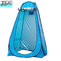 Z3JC 야외 탈의 이동 캠핑용 샤워 텐트 설치, Z3JC 스카이블루 실버 도장 양창, 1.5m*1.5m*1.9m
