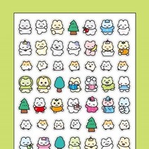 전신데일리 칼선 스티커