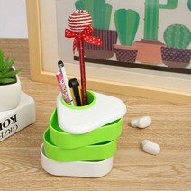 팬시몰 3단수납 펜꽂이(삼각) 필기류 3단연필 정리함