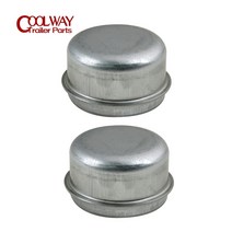 캠핑카제작부품 악세사리 2pcs 교체 50mm 금속 먼지 캡 휠 ​​허브 트레일러 베어링 그리스 커버 캐러밴 보트 rv 부품 액세서리, 없음