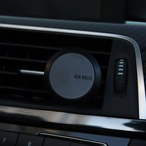 벤볼릭 명품 차량용 방향제 고급 송풍구 자동차 차량 디퓨져 (블랙+클린코튼), 1개, 1set