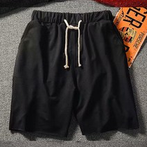 이유까까 남성용 밑단 컷팅 루즈핏 트레이닝 반바지