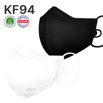 네퓨어 KF94 새부리형 아토 데일리 마스크 60매 국산 황사 미세먼지 끈조절 마스크, 네퓨어 KF94 아토 흰색 30매+검정색 30매, 60개