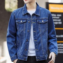 재킷 데님 바람막이 코트 남성 캐주얼 춘추 자켓