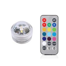 CHAI 배터리 전원 RGB 잠수정 LED 조명 IP68 방수 수중 Led 조명 야간 램프 물고기 탱크 연못 웨딩 파티, 1 lamp 1 controller