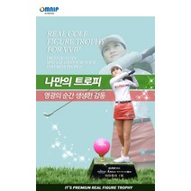 3D골프트로피, 크리스탈라운드 투명 25cm