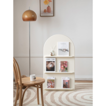 노르딕 북유럽 스타일 잡지 거치대 매거진 랙 신문 수납 책 선반, 화이트