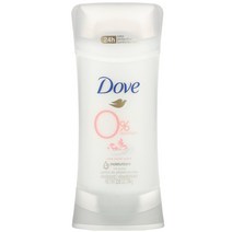 Dove 0% 알루미늄 데오드란트 장미 꽃잎 향 2.6 oz (74 g)