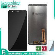 삼성 전자 갤럭시 J6 + J610 LCD 디스플레이 터치 스크린 교체 플러스 용 기존, 02 Original Black