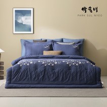 [박술녀] 핀턱자수 기모광목 침구풀세트 작품명 인연 퀸Q