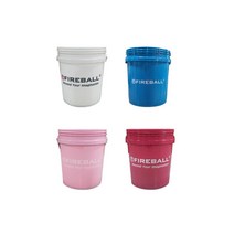 파이어볼 세차버킷 18L (세차물통) 5가지 색상, 화이트