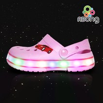 브랜드없음 [ABONG] LED 아동 슈즈/신발 핑크