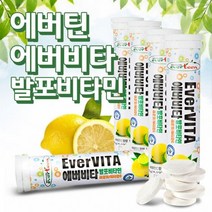 물에타먹는 발포비타민 에버비타 (레몬맛18정x5통), 5통, 18정